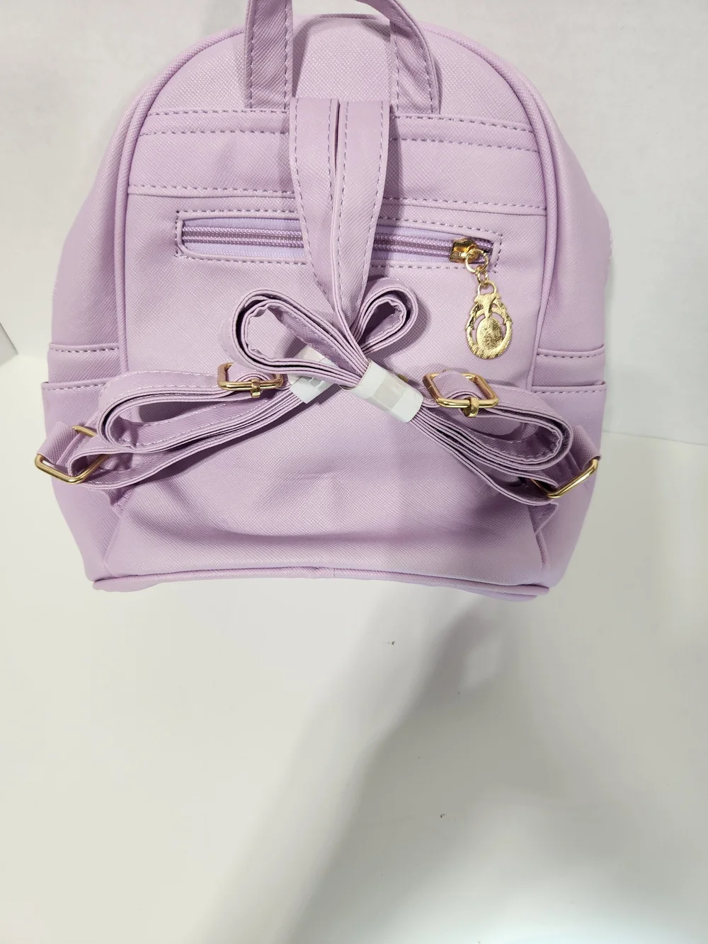 Lilac Kids Mini Tassel Backpack with Gold Accents